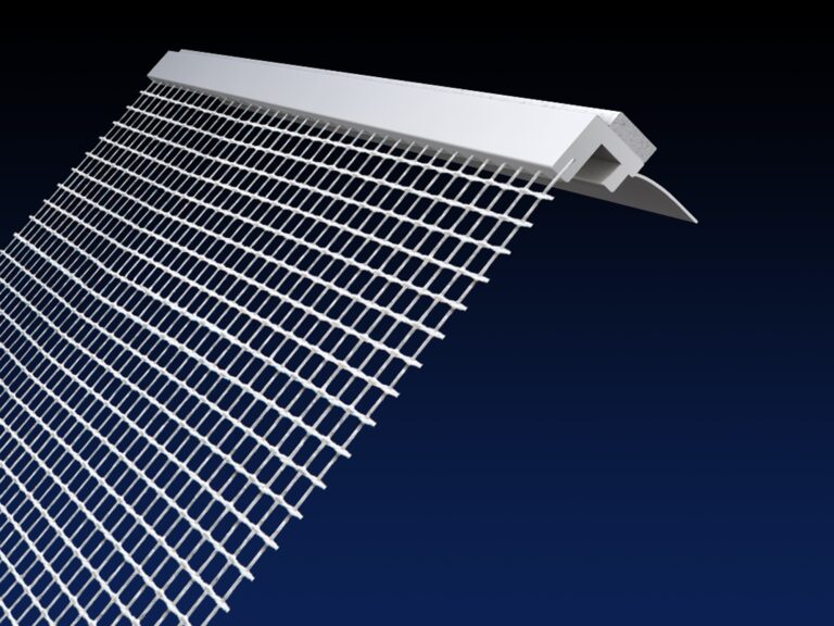 Close up rendered product image of 6mm mesh reveal beads, on black and navy gradient background