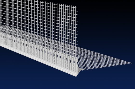 Close up rendered product image of mesh reveal drip profile beads, on black and navy gradient background