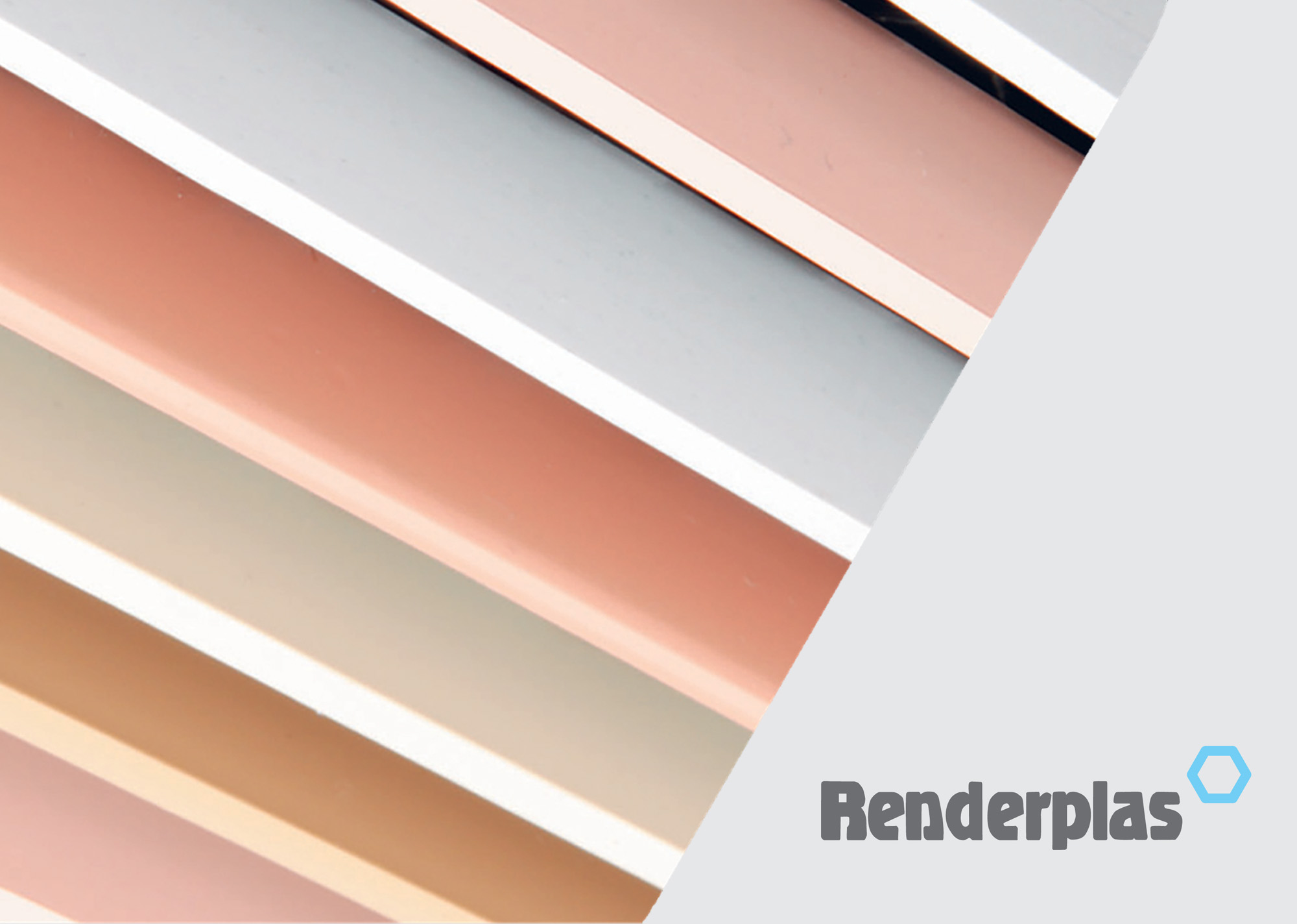 Render bead colour variation product shot with Renderplas logo applied to right hand side